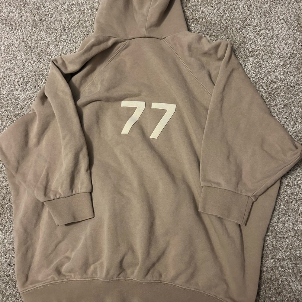 Fear of God Numeric 77 Taupe Pullover Hoodie